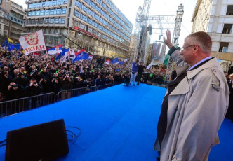 Погледајте протестну шетњу СРС и Војислава Шешеља београдским улицама (видео, фото галерија) VOJISLAV SESELJ