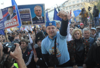 Погледајте протестну шетњу СРС и Војислава Шешеља београдским улицама (видео, фото галерија) voja-(7)