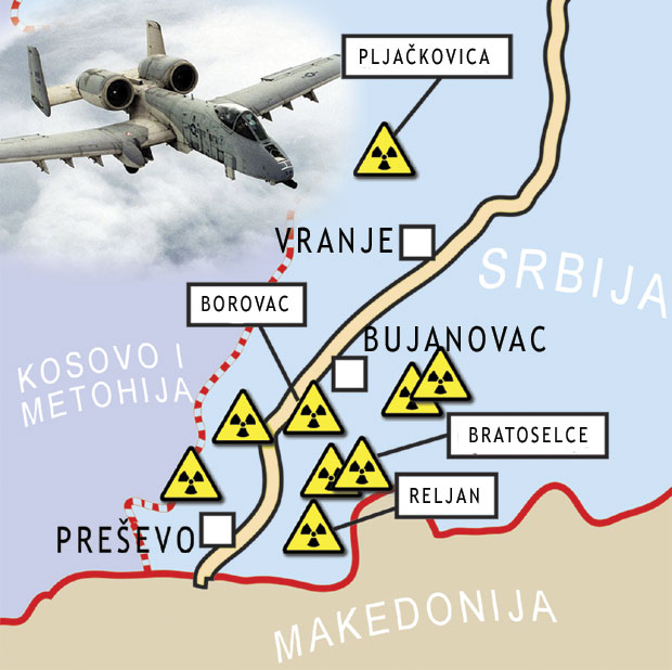 радиоактивне локације Србија