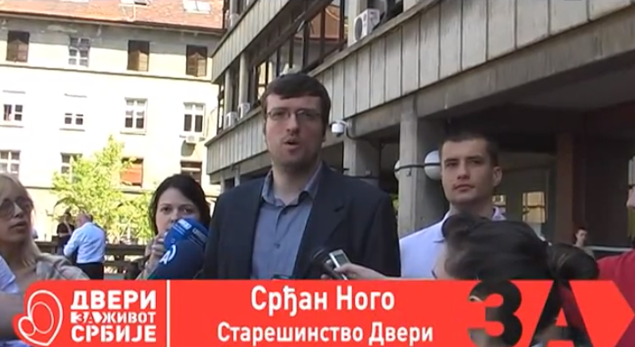 Двери предале кривичне пријаве против Владе и преговарача из Брисела (видео) Двери предале кривичне пријаве против Владе и преговарача из Брисела (видео)