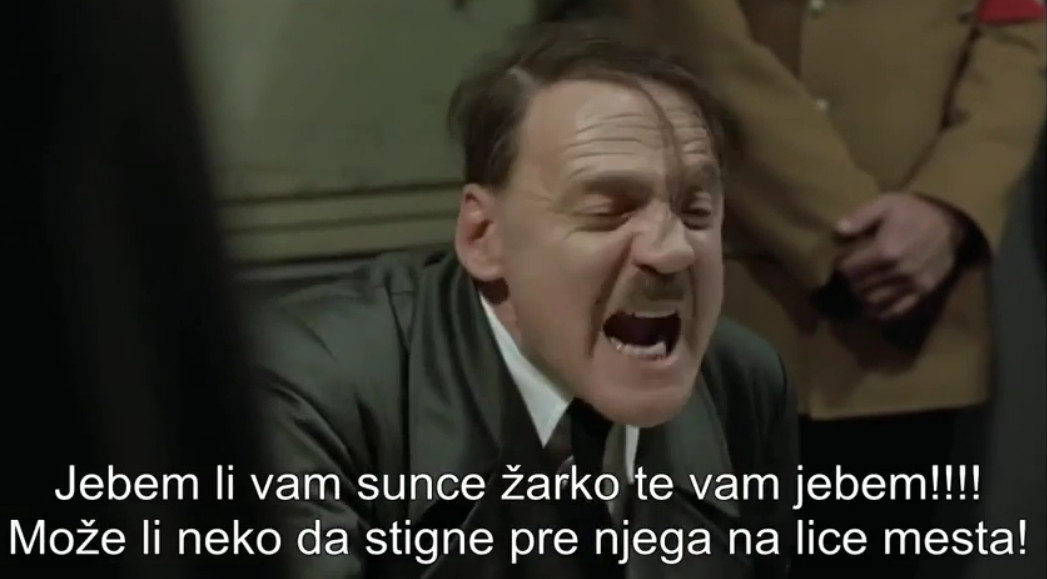 Хитлер сазнаје да је Вучић очистио Србију (видео) Хитлер сазнаје да је Вучић очистио Србију (видео)