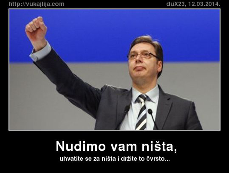 Нудимо вам ништа, Нудимо вам ништа,