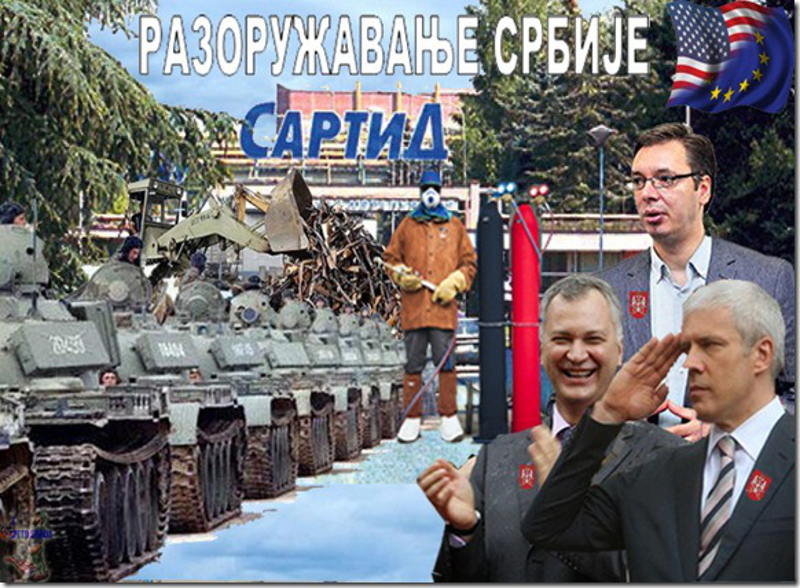 Док шиптари на Косову и Метохији форимирају војску, инсталирани марионетски режим у Србији уништава српску! Док шиптари на Косову и Метохији форимирају војску, инсталирани марионетски режим у Србији уништава српску!