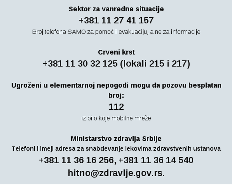 Ево како помоћи угроженима у поплавама! Ево како помоћи угроженима у поплавама!