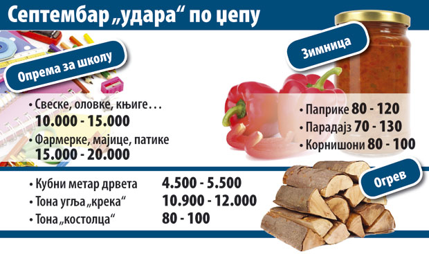 Септембар тежак бар две плате Септембар тежак бар две плате