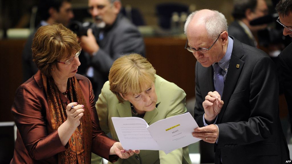 Челници ЕУ признају да су знали за корупцију:Баронеса Ештон, Ангела Меркел, и Ван Ромпеј брижни и заокупљени и надвијени над безначајним и безвредним споразумима и резолуцијама.