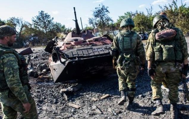 Доњецк одбио тенковски напад украјинских фашиста Доњецк одбио тенковски напад украјинских фашиста