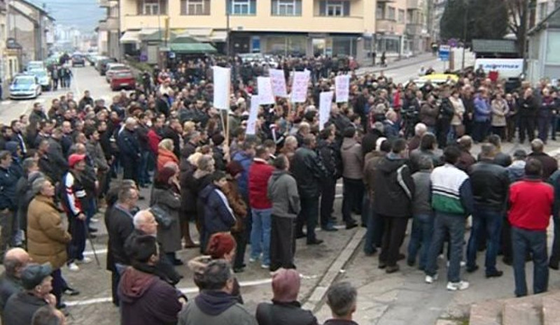 Протести због хапшења у Вишеграду Протести због хапшења у Вишеграду
