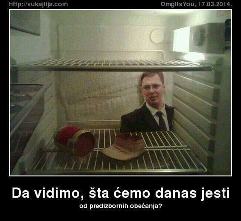 Да видимо, шта ћемо данас јести од предизборних обећања?