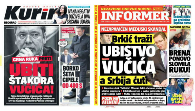 Вучић сам себе убија и руши преко режимских медија (фото галерија) Вучић сам себе убија и руши преко режимских медија (фото галерија)