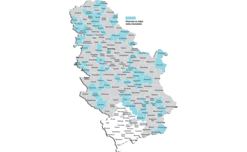 Србија - 91 општина нема своје посланике