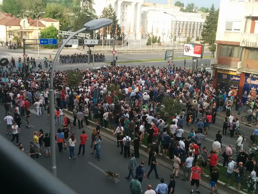 Нови протести у Македонији са веома мало присутних људи Нови протести у Македонији са веома мало присутних људи