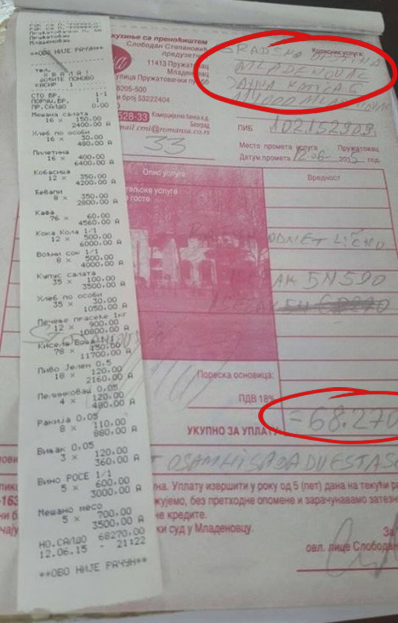 Напредњаци на силу преузели власт у Младеновцу па у кафани потрошили 68.000 буџетских динара на пијанку