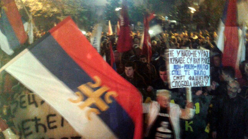 Подгорица: Нећемо у пакт са убицама! Подгорица: Нећемо у пакт са убицама!