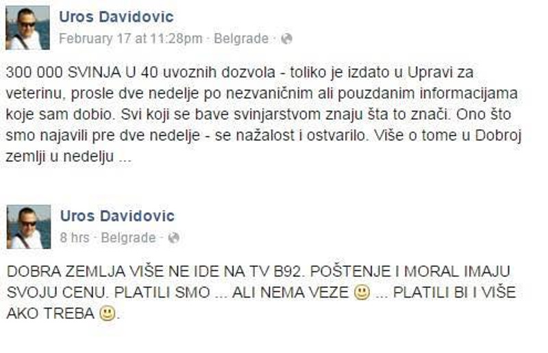 Б92 укинуо емисију "Добра земља" јер су урадили прилог о томе како режим намерно уништава српског сељака!