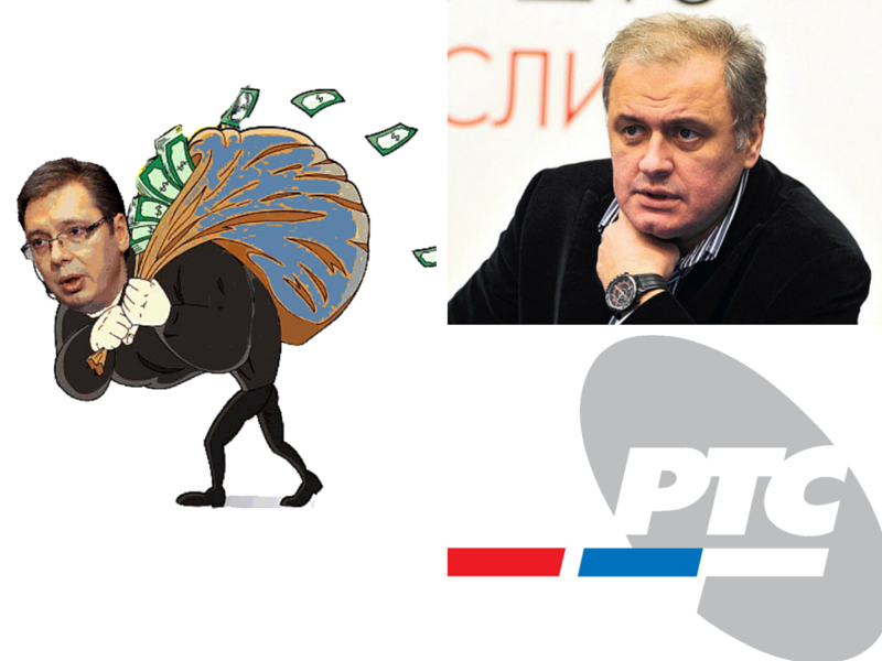 Ем лажу, ем пљачкају: Грађани преко таксе за РТС и њиховим парама из буџета, финансирају нову Вучићеву превару Ем лажу, ем пљачкају: Грађани преко таксе за РТС и њиховим парама из буџета, финансирају нову Вучићеву превару