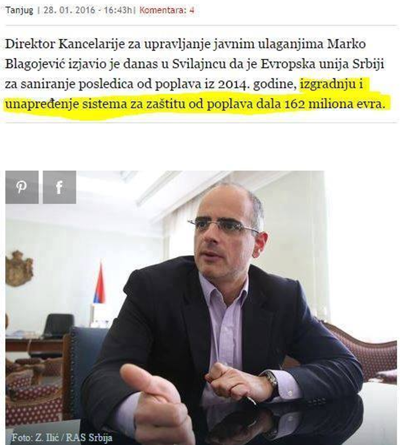 Добро бре лопови где су 162 милиона евра које сте добили од ЕУ за унапређење и модернизовање водне инфраструктуре? Добро бре лопови где су 162 милиона евра које сте добили од ЕУ за унапређење и модернизовање водне инфраструктуре?