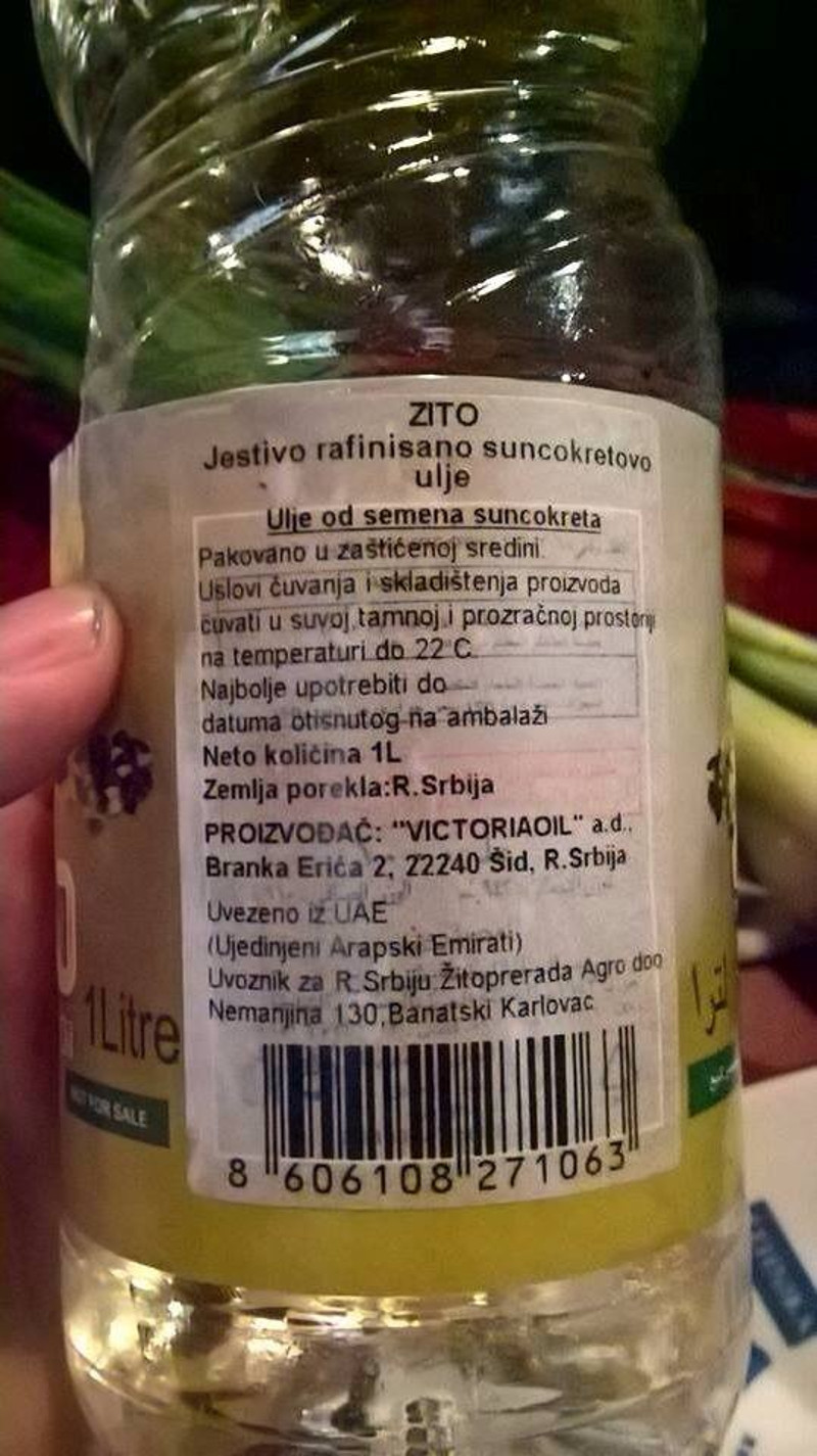 О ОВОМЕ БРУЈЕ ДРУШТВЕНЕ МРЕЖЕ У СРБИЈИ: Увозимо домаће уље из Уједињених Арапских Емирата?! О ОВОМЕ БРУЈЕ ДРУШТВЕНЕ МРЕЖЕ У СРБИЈИ: Увозимо домаће уље из Уједињених Арапских Емирата?!