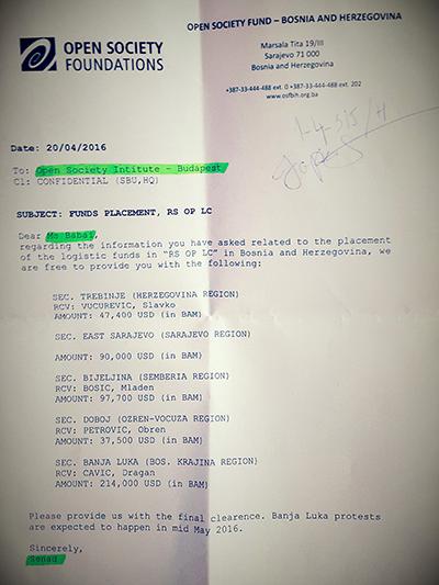 Фондација "Отворено друштво" Џорџа Сороша финансира протесте опозиције у Републици Српској (фото) Фондација "Отворено друштво" Џорџа Сороша финансира протесте опозиције у Републици Српској (фото)