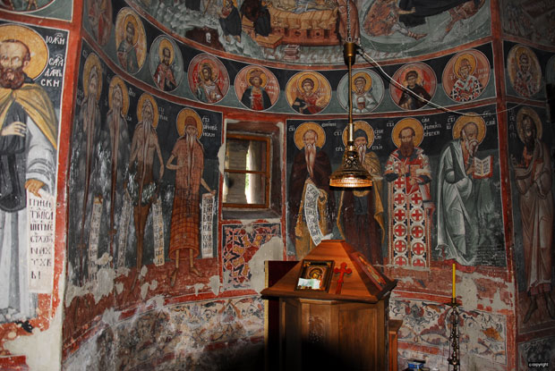 Средњовековне фреске у задужбини царице Јелене