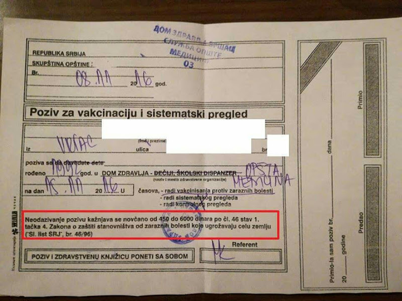 НАПРЕДНИ АУШВИЦ! Веровали или не, новчане казне ако не примите вакцину!!! НАПРЕДНИ АУШВИЦ! Веровали или не, новчане казне ако не примите вакцину!!!