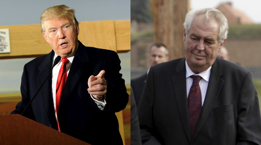 Земан подржао Трампа: Чешка и САД коначно савезници Земан подржао Трампа: Чешка и САД коначно савезници