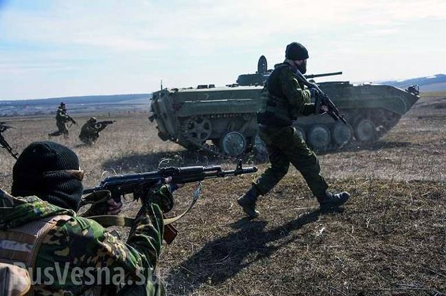 Армија Доњецке Републике извела тактичку војну вежбу на више полигона Армија Доњецке Републике извела тактичку војну вежбу на више полигона