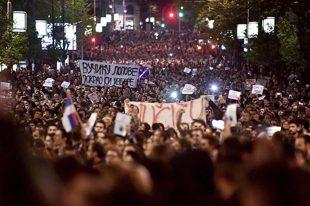 Београд: Трећи "Протест против диктатуре" Београд: Трећи "Протест против диктатуре"