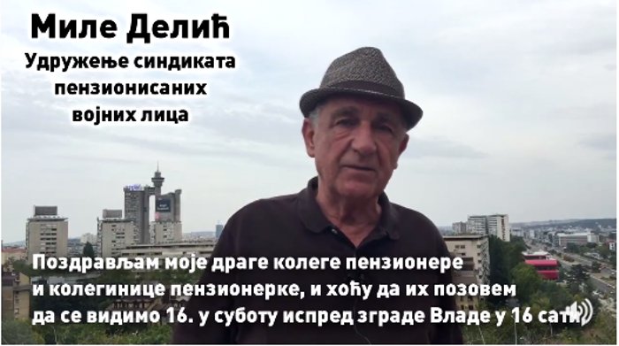 Миле Делић, пензионер који је Вучићу вратио новац, позива вас на протест (видео) Миле Делић, пензионер који је Вучићу вратио новац, позива вас на протест (видео)