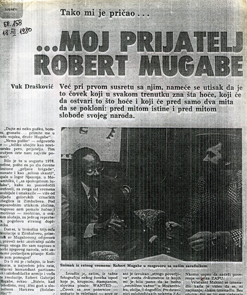 Мугабе поднео оставку а Вук Драшковић се усрао од муке!