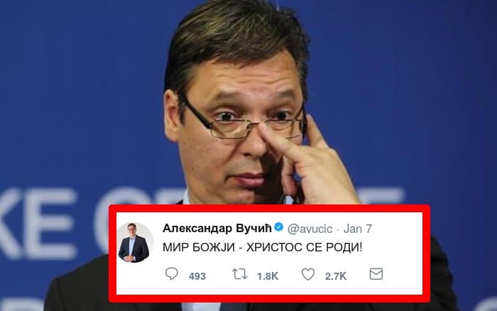 Сатаниста Вучић ове године Србима није честитао Божић! Сатаниста Вучић ове године Србима није честитао Божић!