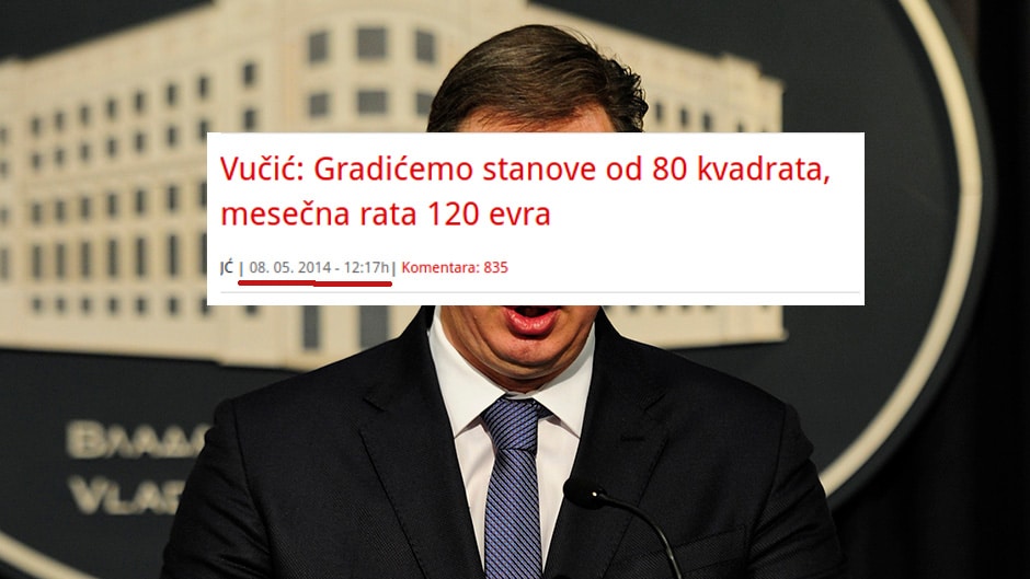 ДЈБ: А где је 100.000 „јефтиних станова” које је Вучић обећао 2014. ДЈБ: А где је 100.000 „јефтиних станова” које је Вучић обећао 2014.