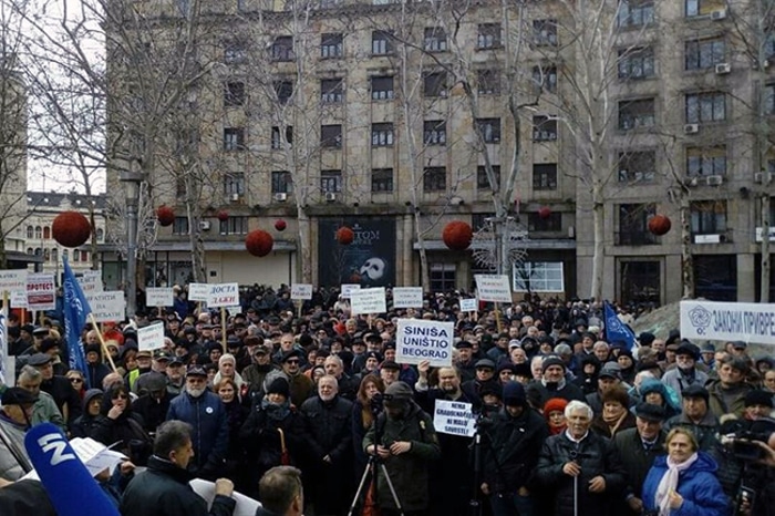 Протест на београдском Тргу Николе Пашића „Вратите отете пензије“ Протест на београдском Тргу Николе Пашића „Вратите отете пензије“