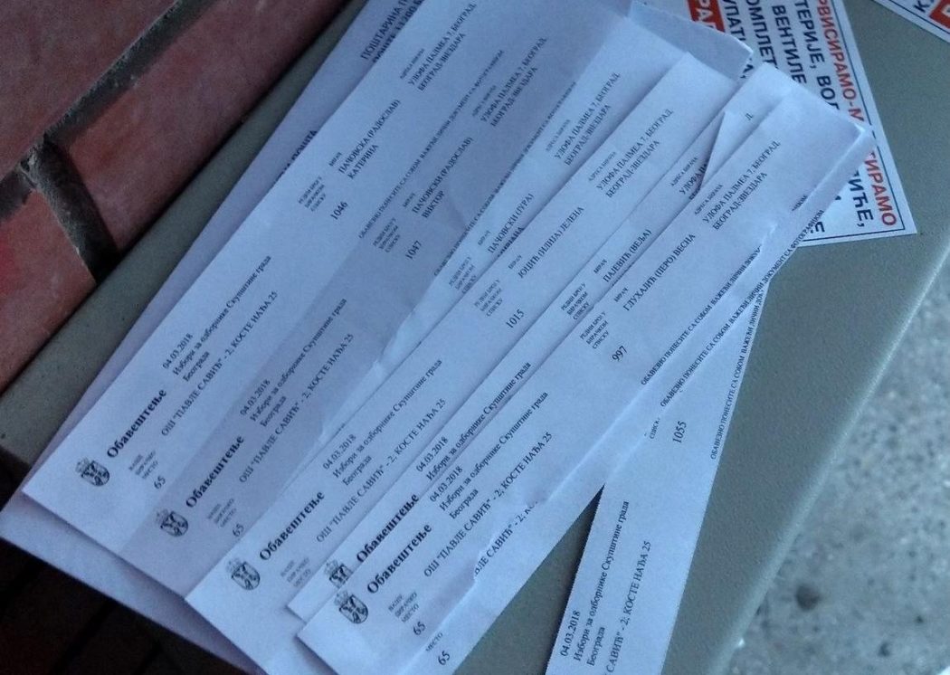 Опрез – Београд препун лажних позива на изборе, да ли је то СНС спремио крађу? (фото, видео) Опрез – Београд препун лажних позива на изборе, да ли је то СНС спремио крађу? (фото, видео)
