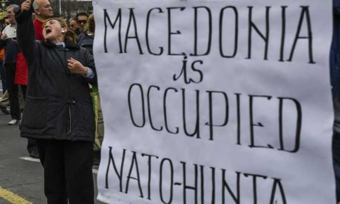 Протести у Прилепу: Македонију је окупирала НАТО хунта! Протести у Прилепу: Македонију је окупирала НАТО хунта!