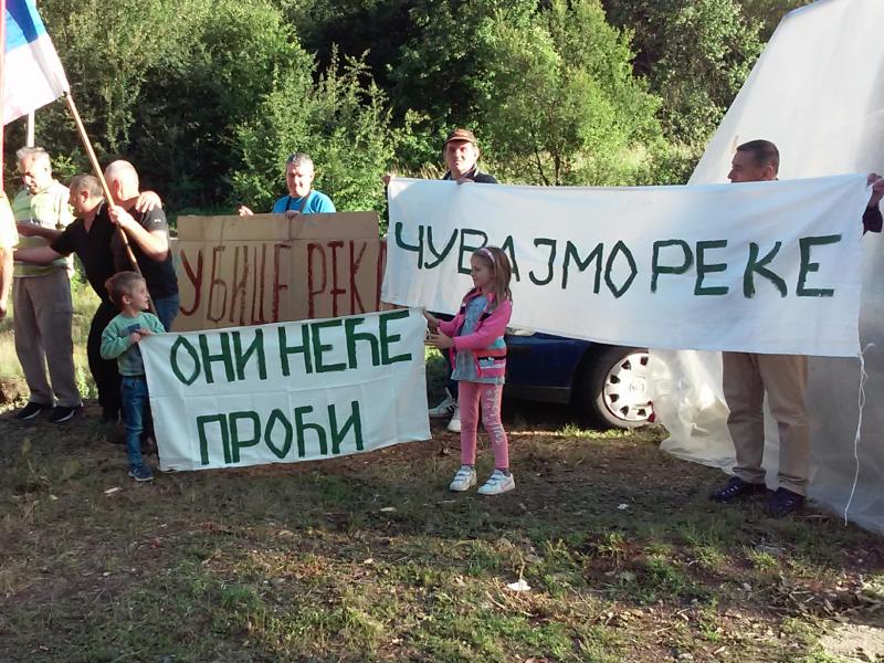 Опет протест против градње хидроелектрана, овог пута у селу Ракита код Бабушнице Опет протест против градње хидроелектрана, овог пута у селу Ракита код Бабушнице