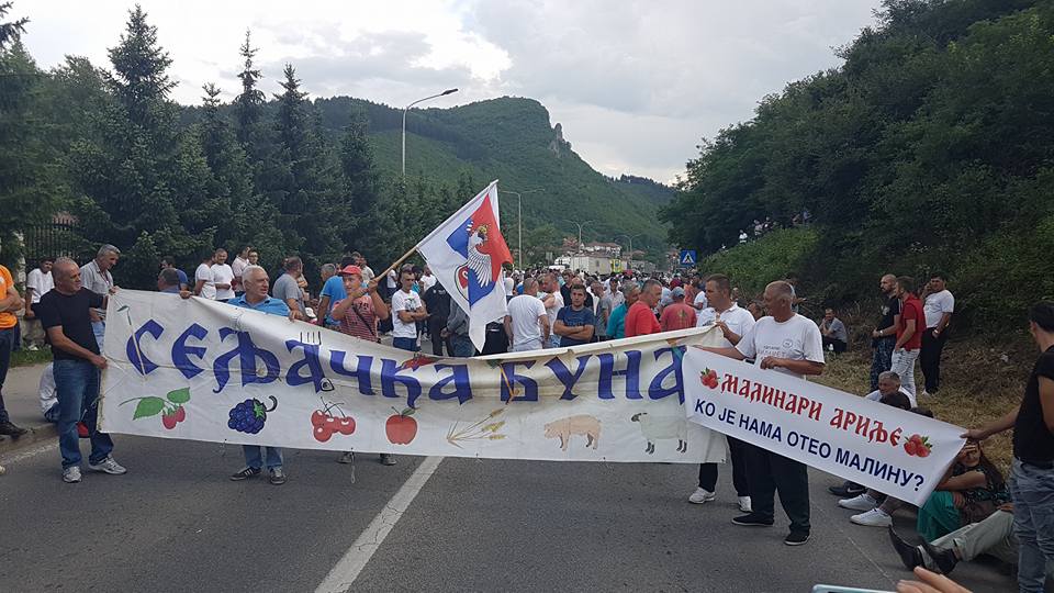 Малинари: Немамо рачун да гајимо малину за цену од 100 динара, блокирана магистрала ка Црној Гори! (видео) Малинари: Немамо рачун да гајимо малину за цену од 100 динара, блокирана магистрала ка Црној Гори! (видео)