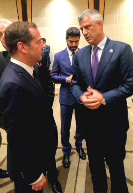 Касапин Тачи се у Анкари срео са руским премијером Медведевом