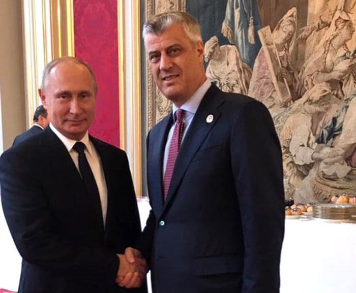 Тачи разговарао са Путином о "споразуму" са Србијом (фото) Тачи разговарао са Путином о "споразуму" са Србијом (фото)