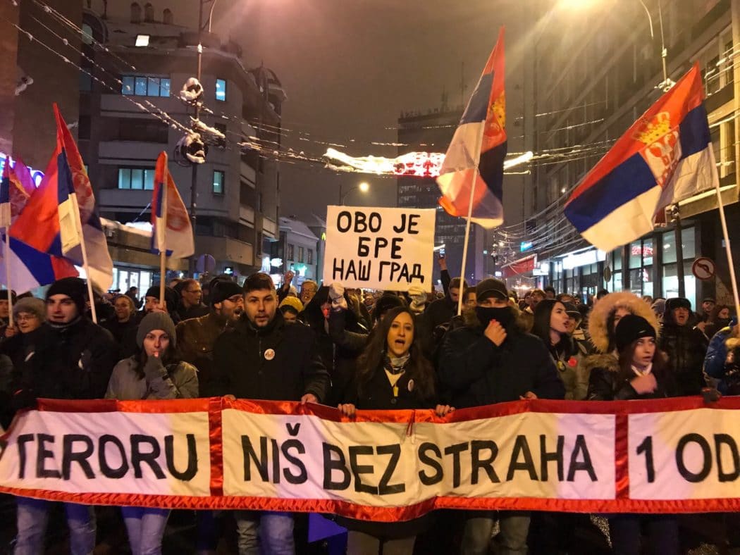 У Нишу одржан протест под називом "Стоп терору - за Ниш без страха, 1 од 5 милиона" У Нишу одржан протест под називом "Стоп терору - за Ниш без страха, 1 од 5 милиона"
