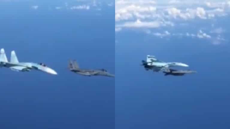 Руски Су-27 америчком Ф-15: Ајде, мичи се одавде (видео) Руски Су-27 америчком Ф-15: Ајде, мичи се одавде (видео)