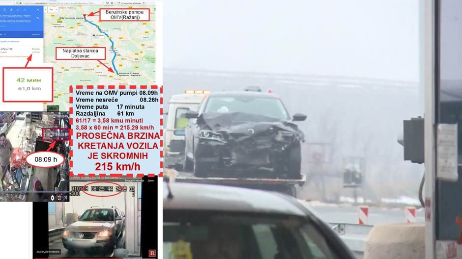 У кривичној пријави се не наводи којом је брзином возио Бабићев "возач" У кривичној пријави се не наводи којом је брзином возио Бабићев "возач"