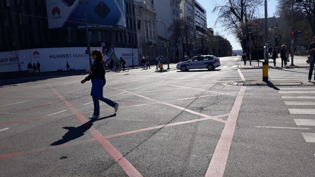 Полиција блокирала шири центар Београд (фото)