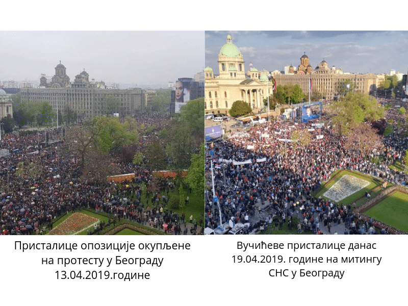 ПРСКО! Вучић и поред претњи и гомиле аутобуса окупио мање људи од опозиције! (фото) ПРСКО! Вучић и поред претњи и гомиле аутобуса окупио мање људи од опозиције! (фото)