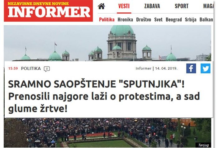 Вучић лансирао БРУТАЛАН НАПАД на руске медије у Србији! Вучић лансирао БРУТАЛАН НАПАД на руске медије у Србији!