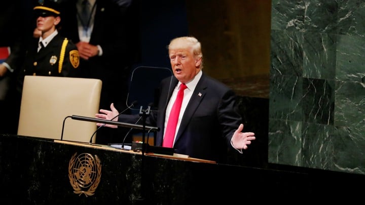 Трамп пред Генералном скупштином УН: Будућност припада патриотама, а не глобалистима Трамп пред Генералном скупштином УН: Будућност припада патриотама, а не глобалистима