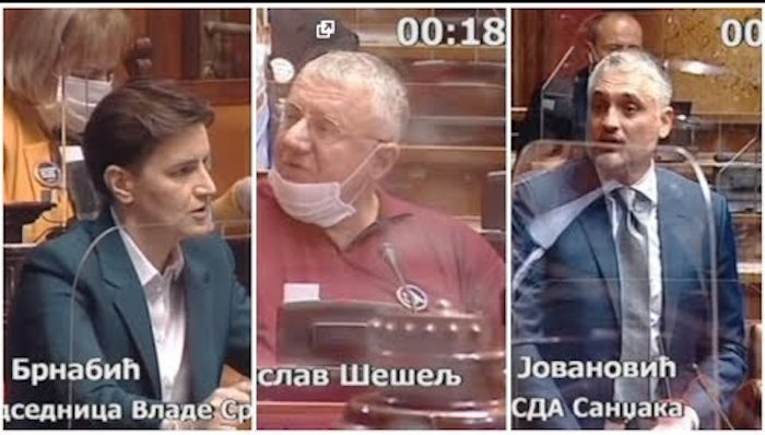 Шта нам урадише од земље Боже благи! Брнабићка, Чеда прашак и Шешељ воде главну реч у скупштини (видео) Шта нам урадише од земље Боже благи! Брнабићка, Чеда прашак и Шешељ воде главну реч у скупштини (видео)