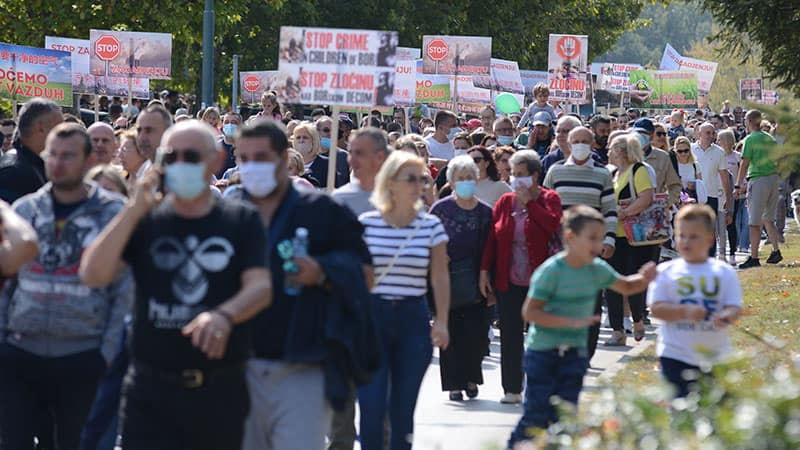 НАРОД УДИШЕ СМРТ: У Бору је одржан масовни протест против загађења (видео)