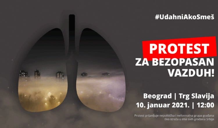 За чист ваздух у Србији: Сви на улице, у недељу 10. јануара тачно у подне креће еколошки устанак! За чист ваздух у Србији: Сви на улице, у недељу 10. јануара тачно у подне креће еколошки устанак!