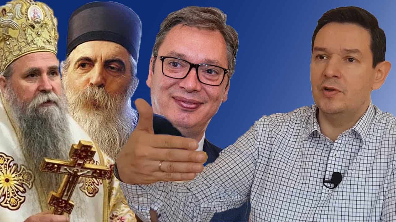Немања Шаровић: Вучић хоће патријарха (добио га је са Порфиријем) који ће прећутати издају Kосова и Метохије! (видео) Немања Шаровић: Вучић хоће патријарха (добио га је са Порфиријем) који ће прећутати издају Kосова и Метохије! (видео)